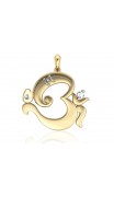Om Ganesh Gold Pendant